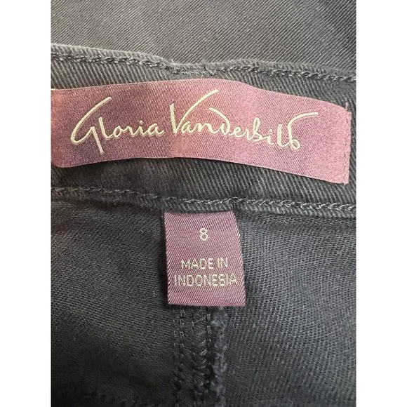 Gloria Vanderbilt Women's Amanda Heritage Fit Tapered Leg Jeans Size 8 Navy - Picture 5 of 5